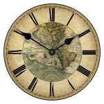 1596 World Map Clock