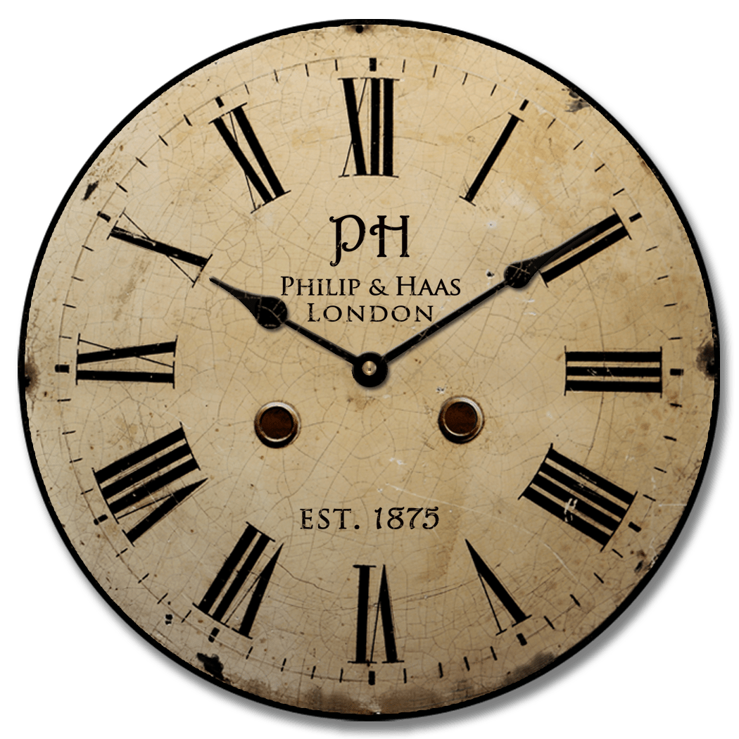 1914-Philip-Haas-Clockk.png 1914 Philip & Haas Clock - Image 1
