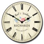 Floral Wedding Clock