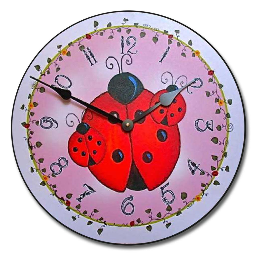 Lady-Bug-Clock.jpg Lady Bug Clock - Image 1
