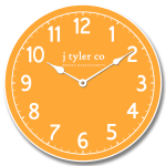 New Traditional Orange Clock