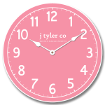 New Traditional Pink Clock