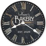 Personalized Bakery Wall Clock