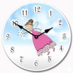 Pink Princess Wand Clock