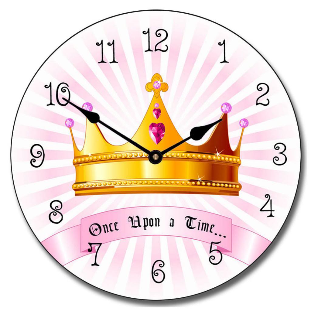 Princess-Crown-Clock.jpg Princess Crown Clock - Image 1