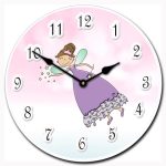 Purple Princess Wand Clock