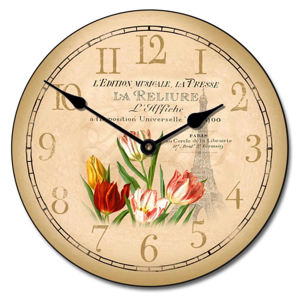 Springtime-In-Paris-Clock.jpg Springtime In Paris Clock - Image 1