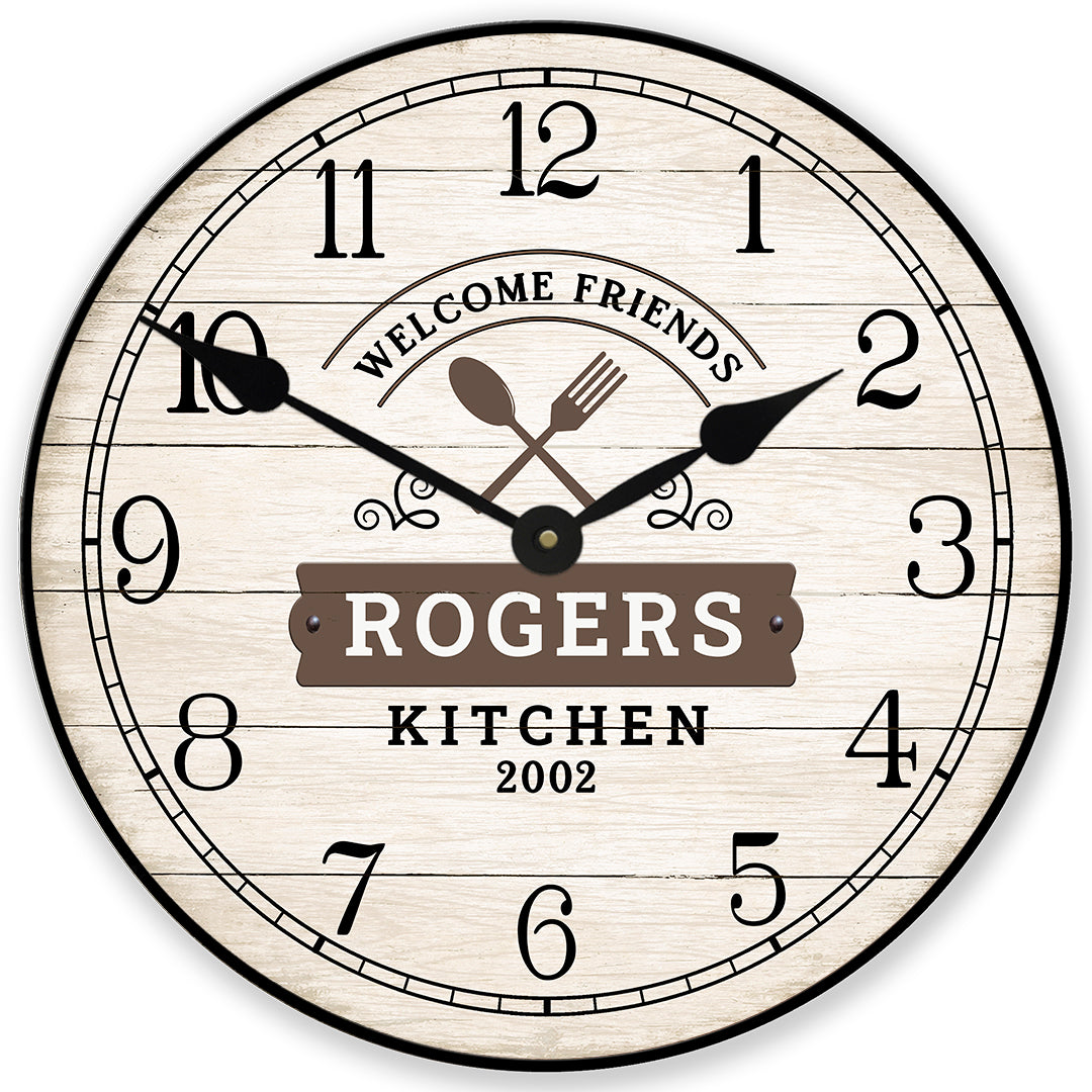 WelcomeKitchenClock_9c51c588-42bc-4828-8437-1c904dbd8def.jpg Welcome Kitchen Wall Clock - Image 1