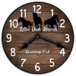 Personalized Horse Clock