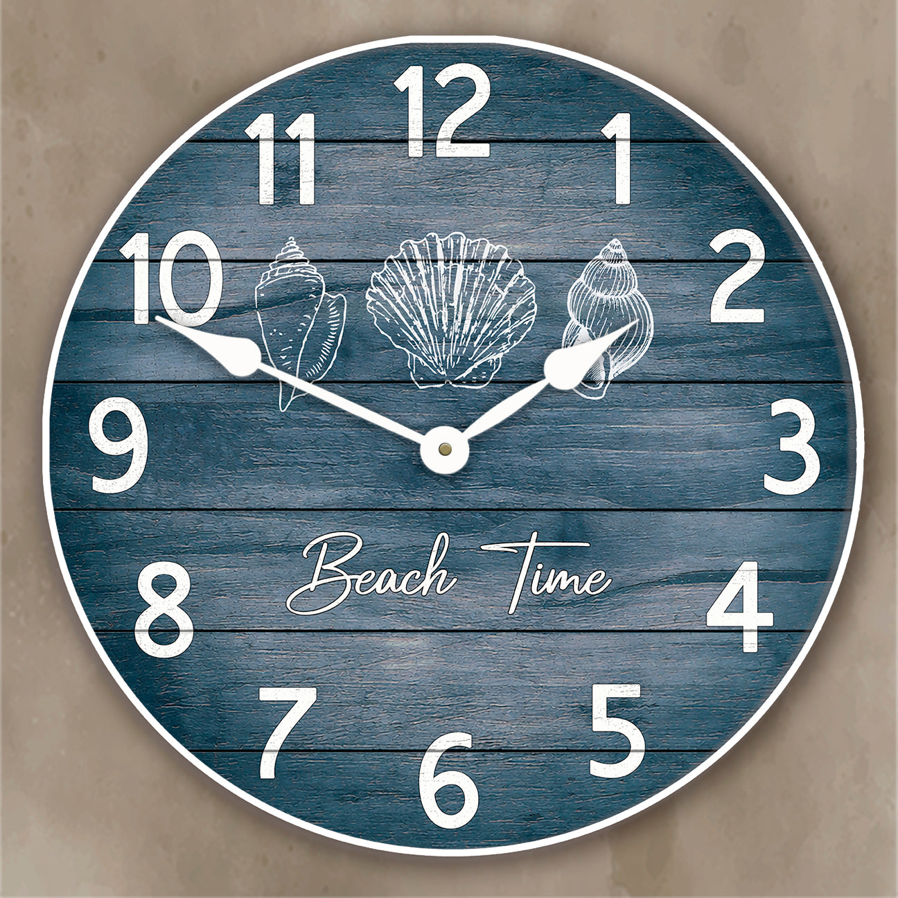 beach_time_blue.jpg Beach Time Wall Clock - Image 1