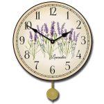 Lavender Pendulum Wall Clock
