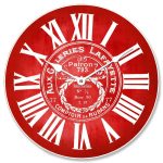 Galeries Lafayette Red Wall Clock