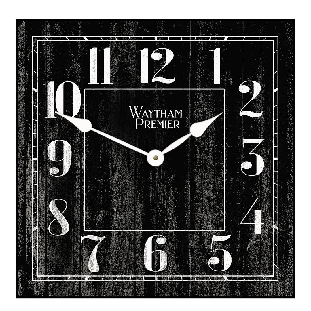il_fullxfull.3067786906_5zm3.jpg Waytham Black Square Wall Clock - Image 1