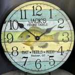 Your Dads Name Fishing Wall Clock