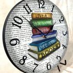 Library Wall Clock for book lovers