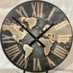 Industrial Map Wall Clock