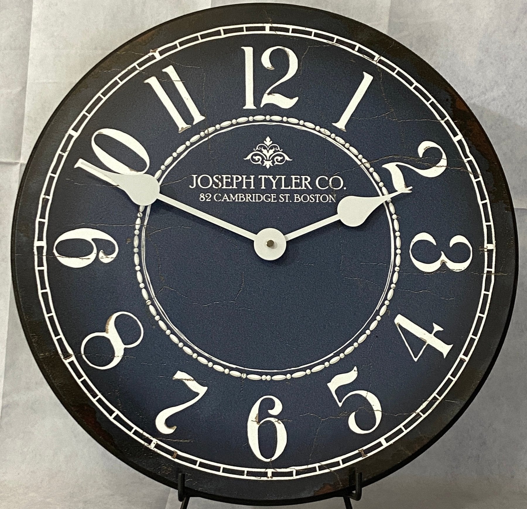 il_fullxfull.5155080764_becp.jpg Blue & White Wall Clock - Image 1