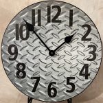 "Diamond Plate" Wall Clock