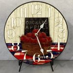 Apple Basket Wall Clock