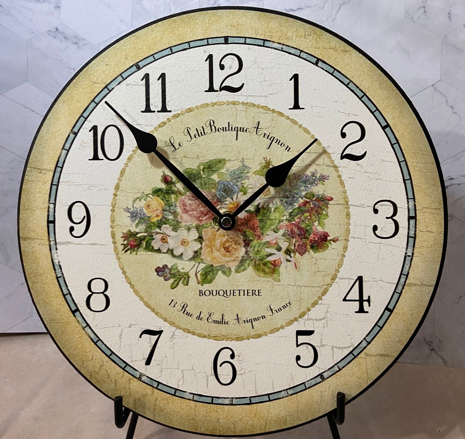 il_fullxfull.5684631320_kxsm.jpg Emilie Floral Wall Clock - Image 1