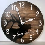 Gone Hunting Wall Clock