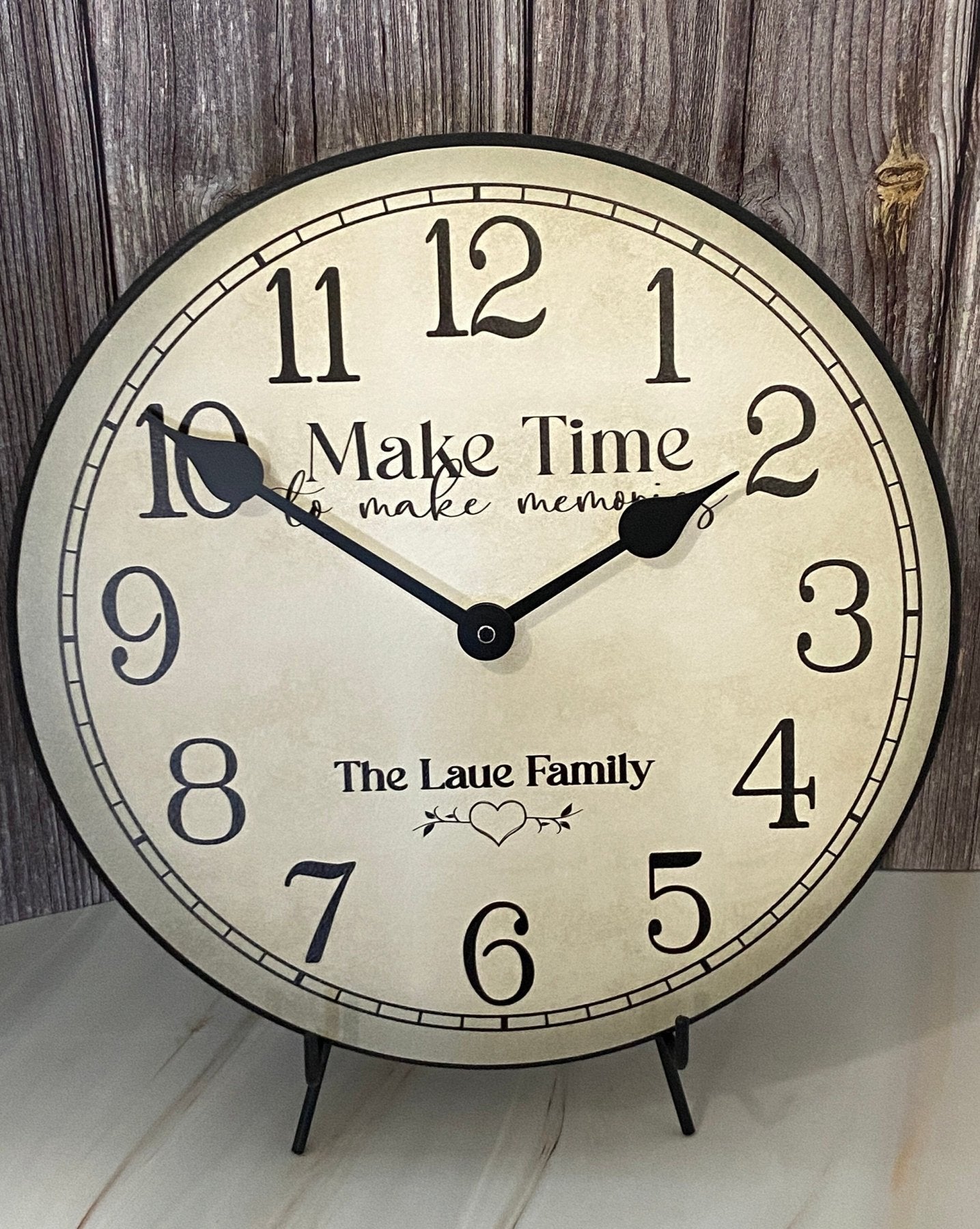 il_fullxfull.5691596682_7d4k.jpg Make Time To Make Memories Wall Clock - Image 1