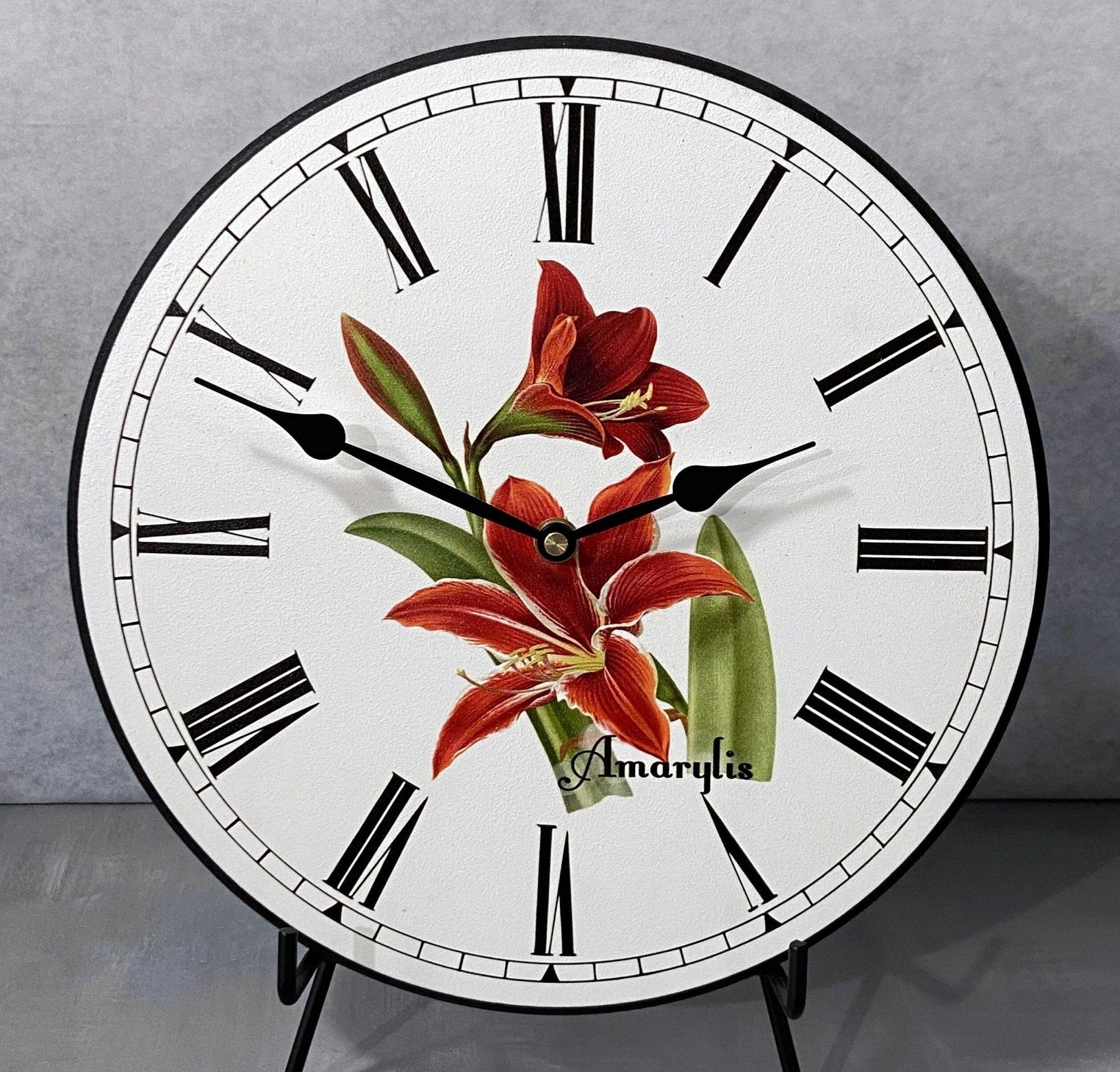 il_fullxfull.5700450654_3cmy.jpg Amarylis Wall Clock - Image 1