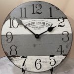 Barnwood Gray & White Wall Clock