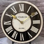 Classic Ivory And Black Wall Clock