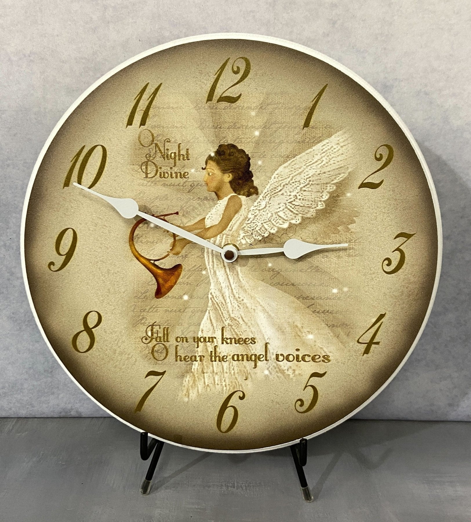 il_fullxfull.5764036300_mjag.jpg O Night Divine Angel Wall Clock - Image 1