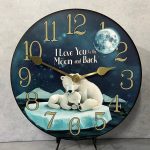 I Love You To The Moon & Back Wall Clock