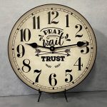 Pray Wait Trust Wall Clock