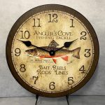 Vintage Fishing Wall Clock