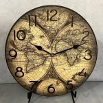 Roman Map Wall Clock