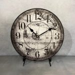 Gray Map Wall Clock