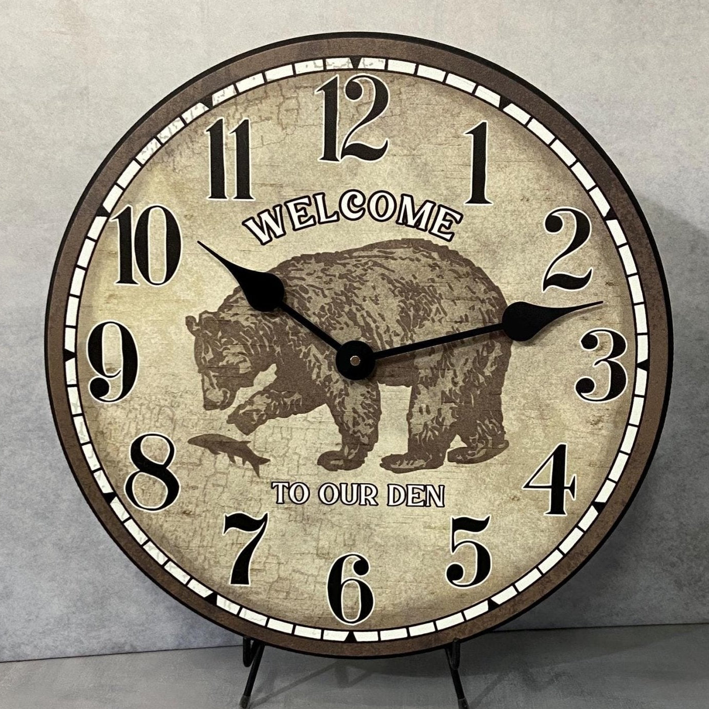 il_fullxfull.6315842472_1mf2.jpg Bear Wall Clock - Image 1