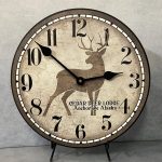 Cedar Deer Lodge Wall Clock