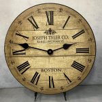 Barnwood Tan Wall Clock