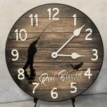 Reel Blessed Fishing Wall Clock