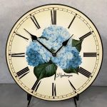 Hydrangea Wall Clock