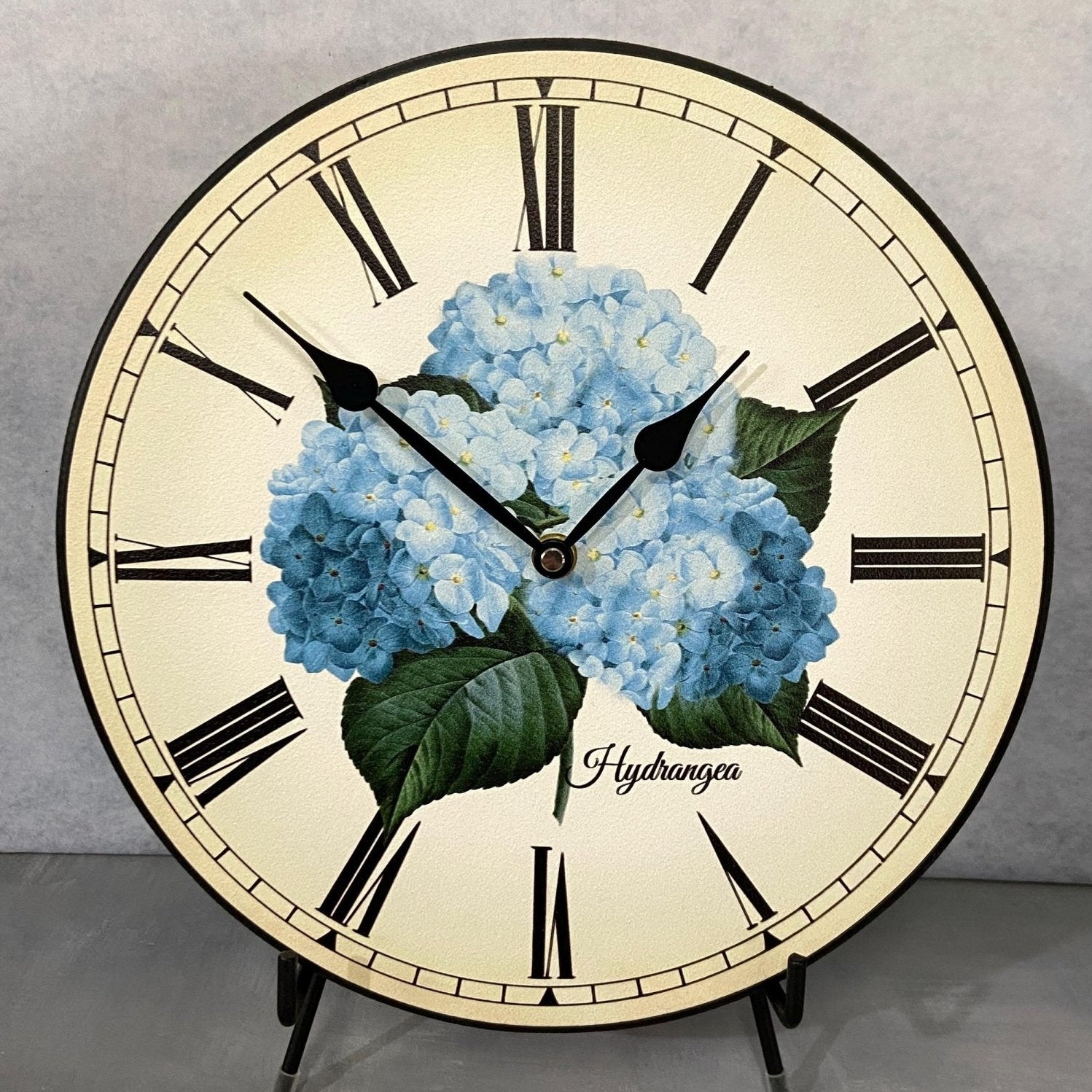 il_fullxfull.6334696933_1uae.jpg Hydrangea Wall Clock - Image 1