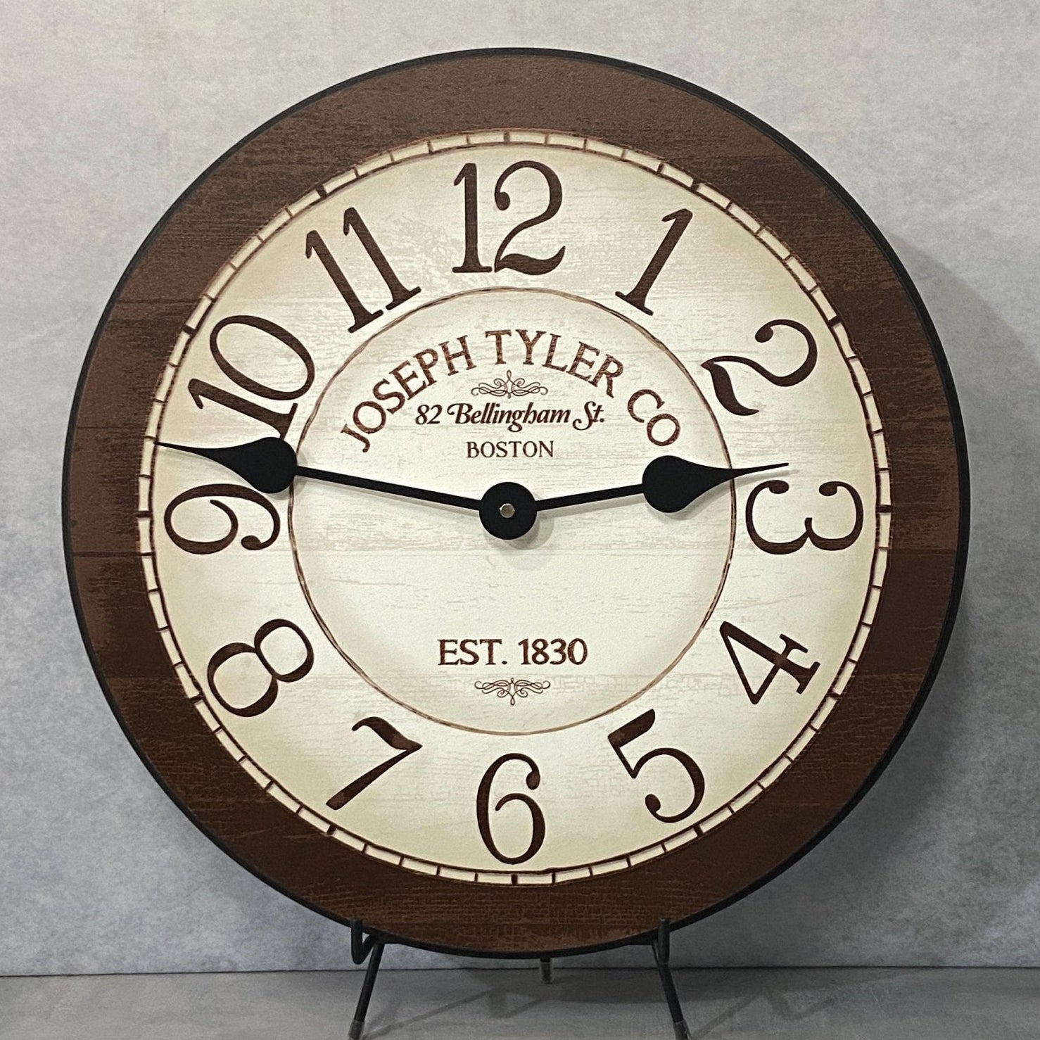 il_fullxfull.6336718206_s5i6.jpg Bellingham Brown Wall Clock - Image 1