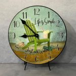 Summertime Beach Wall Clock