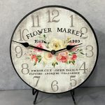 Flower Market Clock