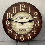 Boston Harbor Brown Wall Clock