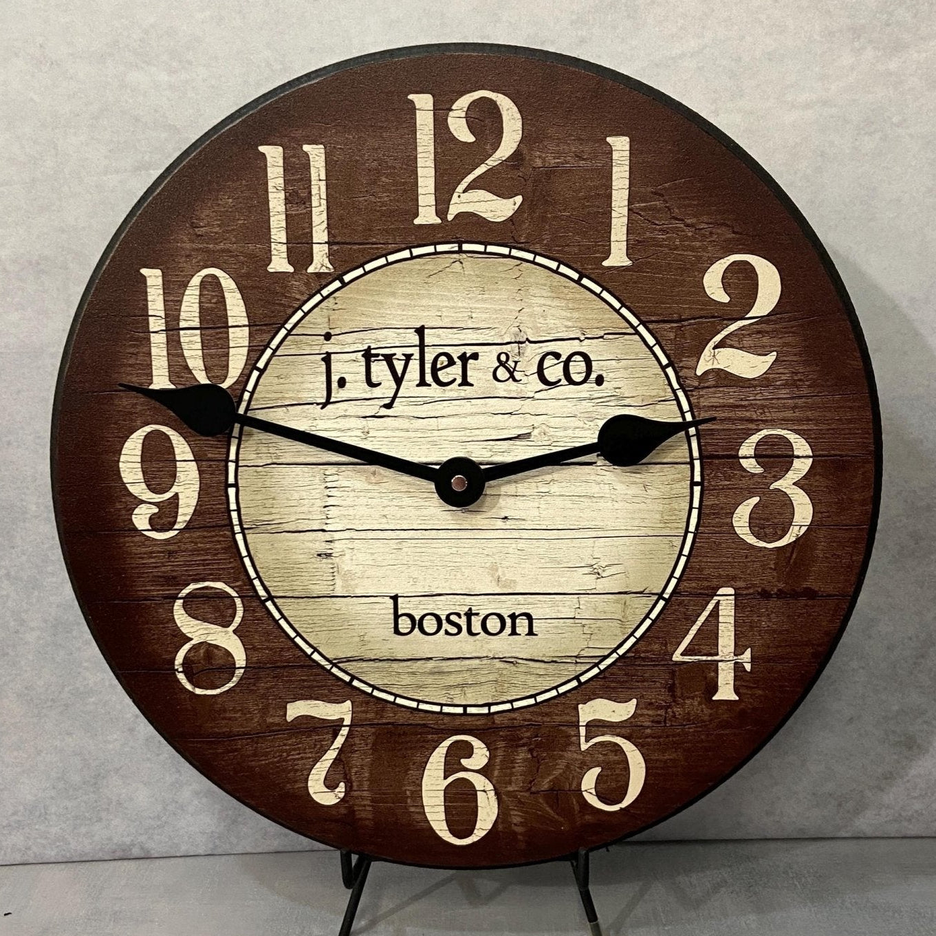 il_fullxfull.6375965008_nny2.jpg Boston Harbor Brown Wall Clock - Image 1