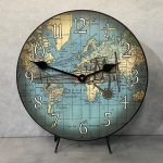 Around The World Airplane Wall Clock