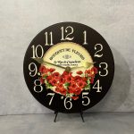 Poppies Wall Clock