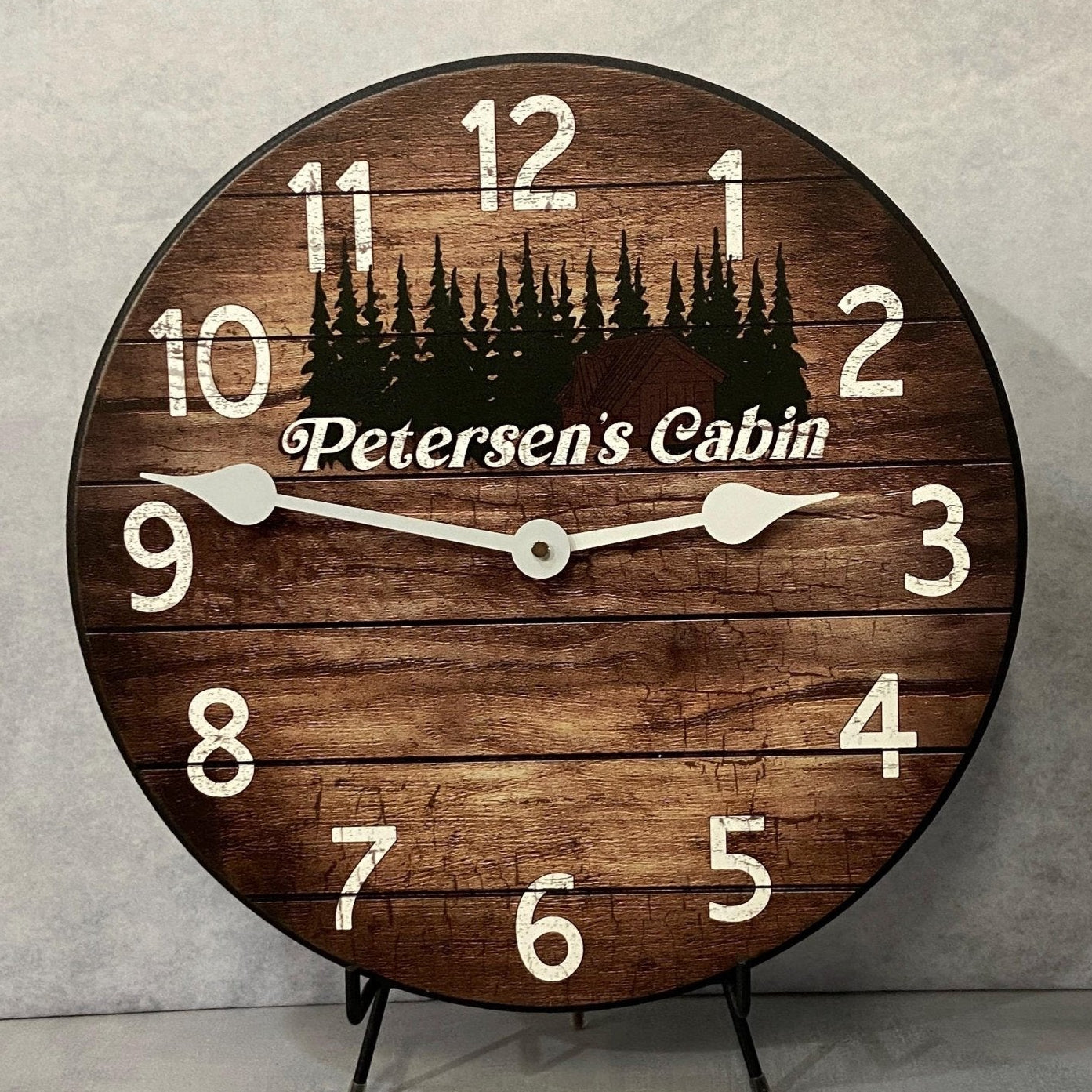 il_fullxfull.6395818140_2t2g.jpg Personalized Cabin Clock - Image 1
