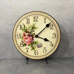 Country Floral Wall Clock